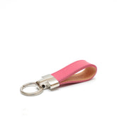 Portachiavi in pelle rosa fucsia, fatto a mano da Pianigiani